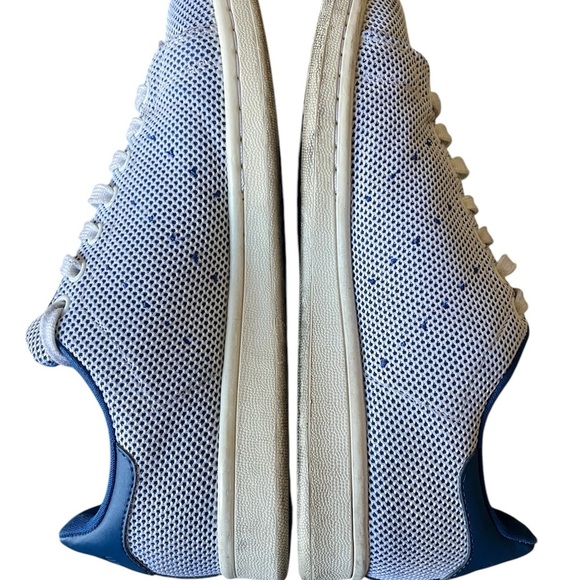 Adidas Stan Smith White and Blue Sneakers - Picture 5 of 7